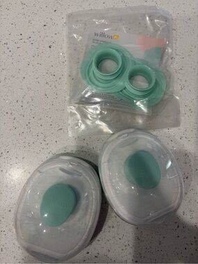Willow GO Set of Wearable Breast Pump - Teal/White